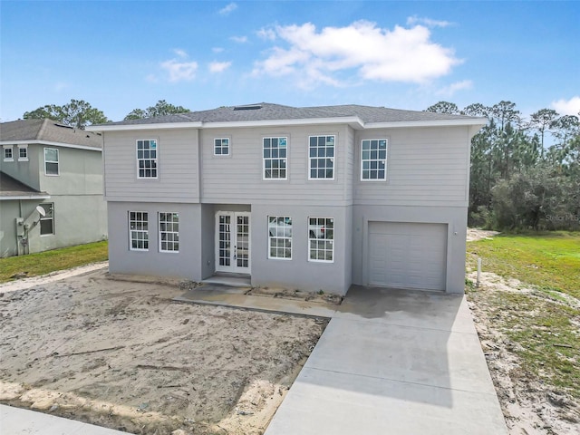 view of front of house featuring a garage