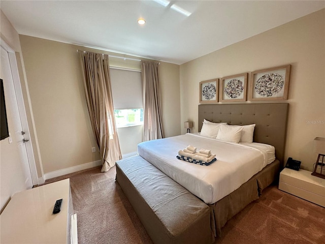 bedroom featuring carpet flooring