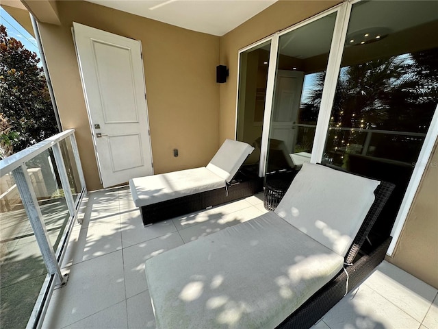 view of patio / terrace featuring a balcony