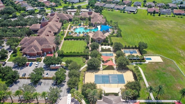 drone / aerial view featuring a residential view