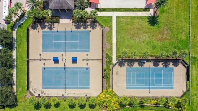 birds eye view of property