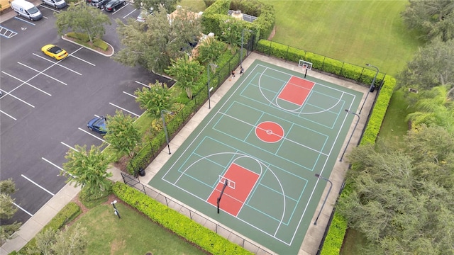 view of basketball court