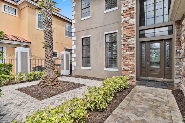 entrance to property with central AC