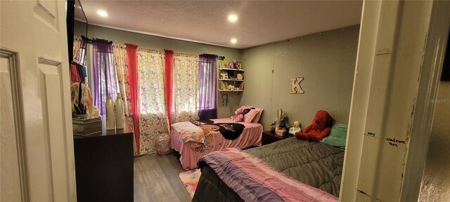 bedroom featuring light hardwood / wood-style flooring