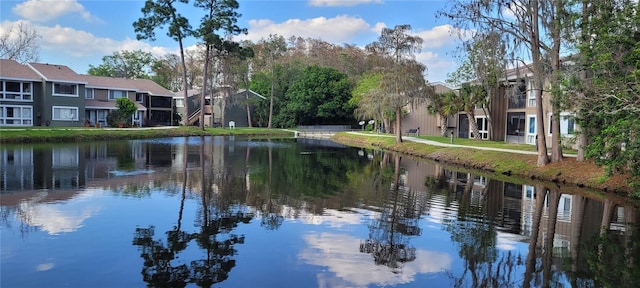 view of water feature