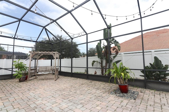 view of patio / terrace with a pergola