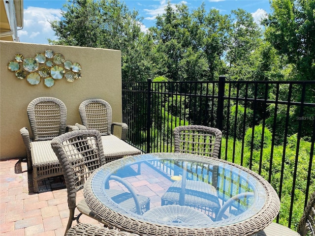 view of balcony