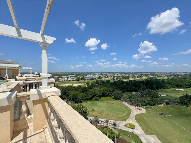 view of balcony