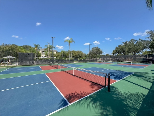 view of sport court