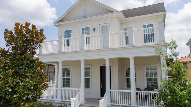 view of front of home with a porch