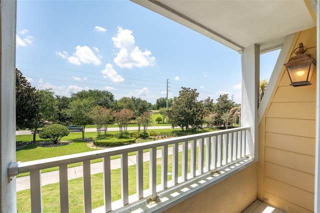 view of balcony