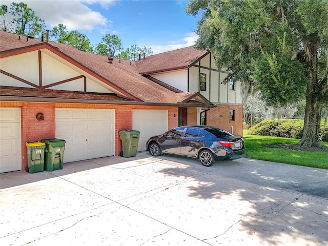 view of front of home featuring a garage