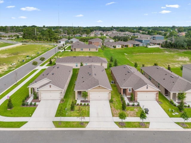 aerial view featuring a residential view