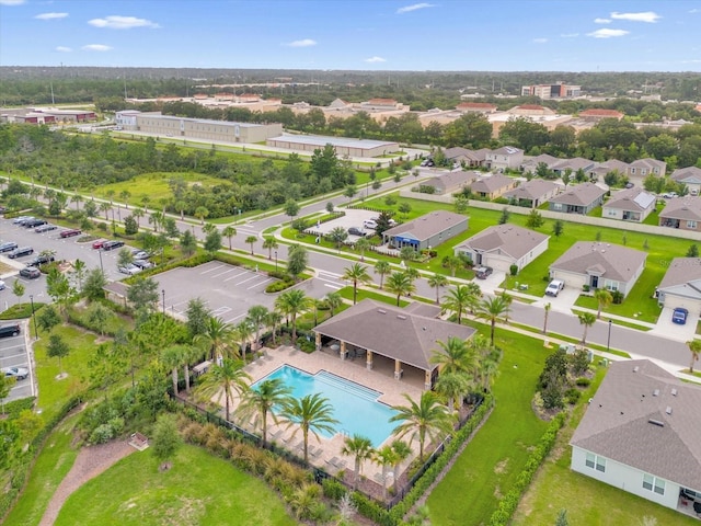 birds eye view of property featuring a residential view