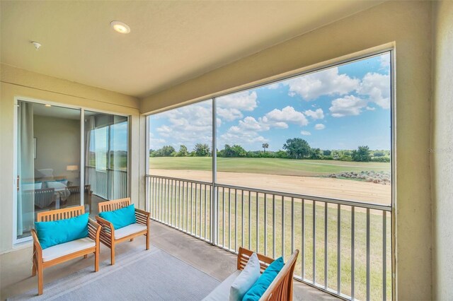 view of sunroom / solarium