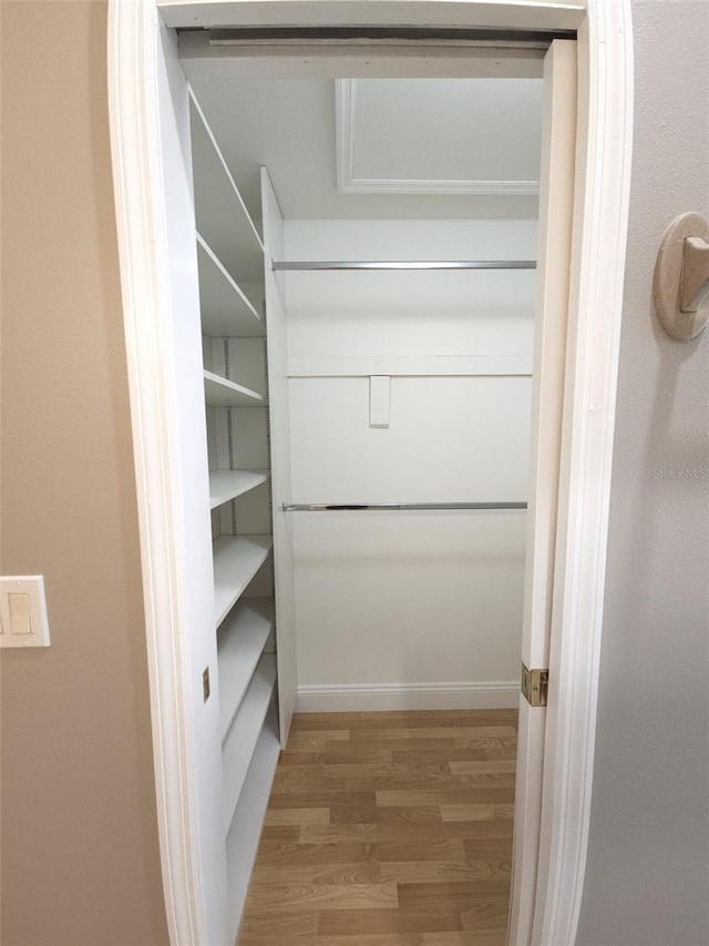 interior space with hardwood / wood-style flooring