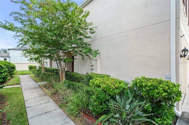 view of property exterior featuring stucco siding