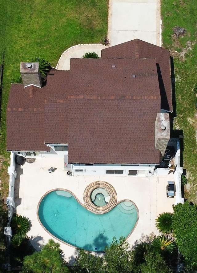 birds eye view of property