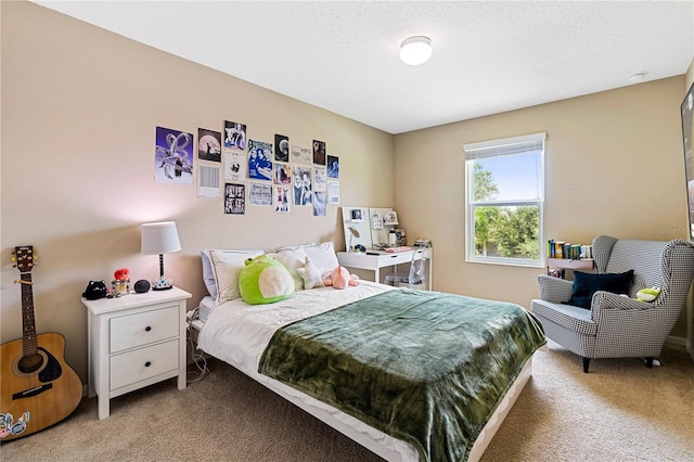 bedroom with carpet floors