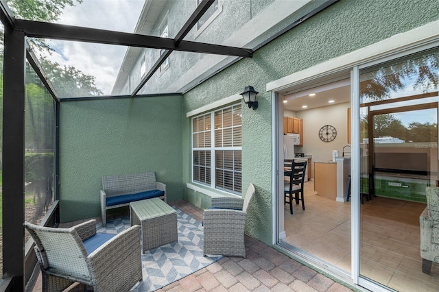 view of sunroom / solarium