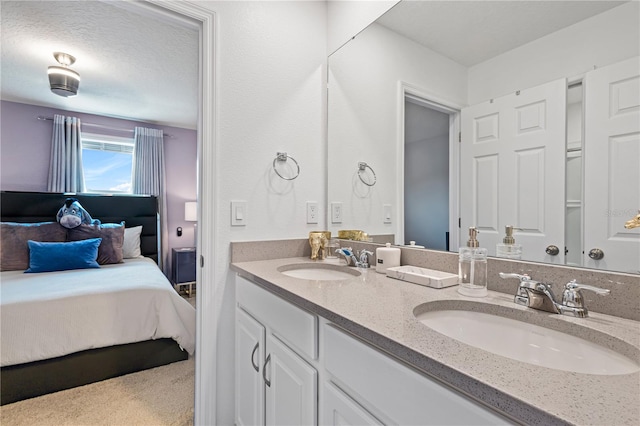 bathroom featuring double sink vanity