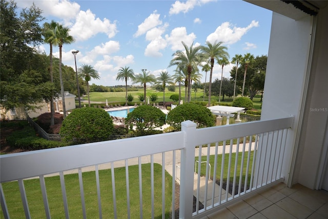 view of balcony