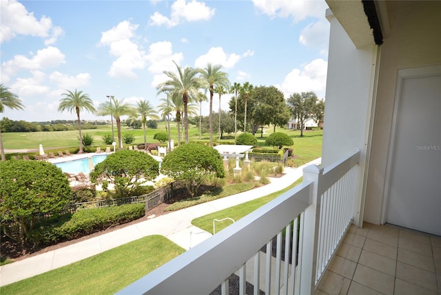 view of balcony