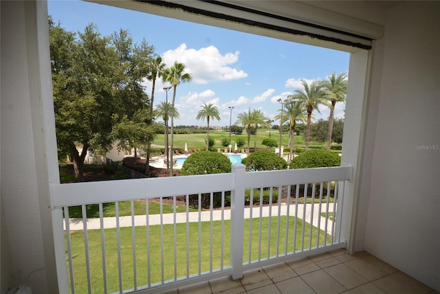 view of balcony