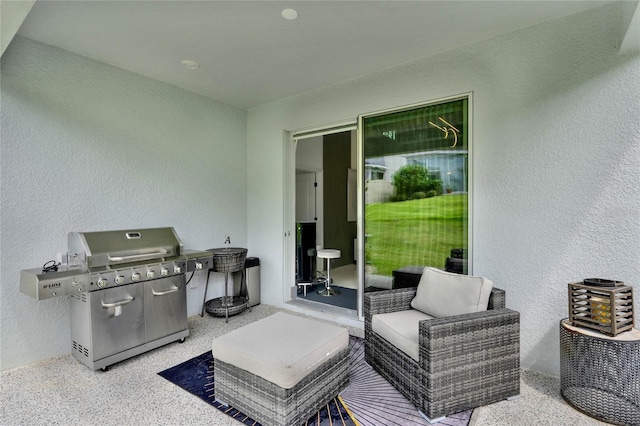 view of patio / terrace featuring area for grilling