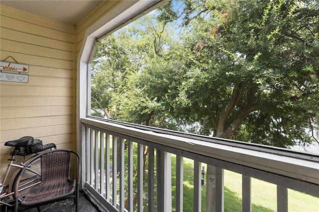 view of balcony