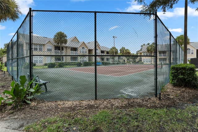 view of tennis court