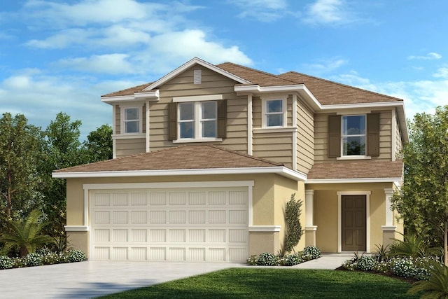 2178 Nass Rd, Zephyrhills, FL 33540 - view of front of home with a garage