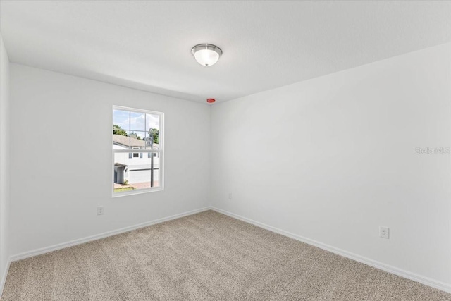 view of carpeted empty room