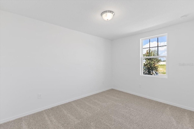 view of carpeted empty room