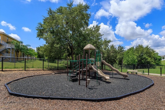 view of jungle gym