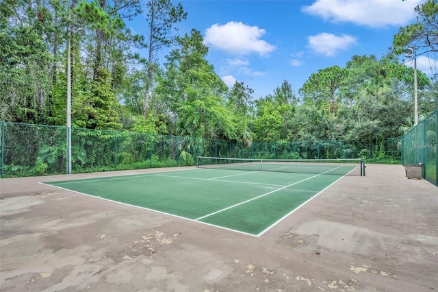 view of tennis court