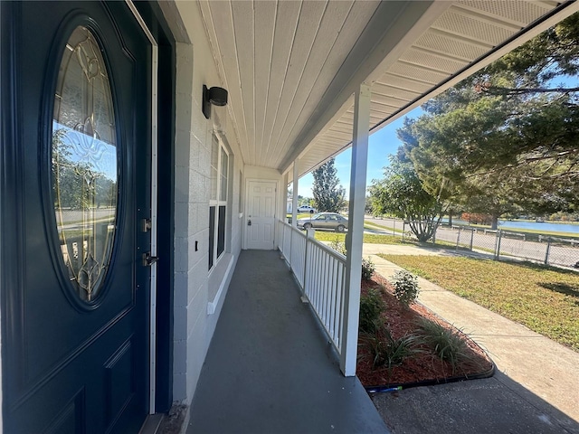 view of patio / terrace featuring a porch