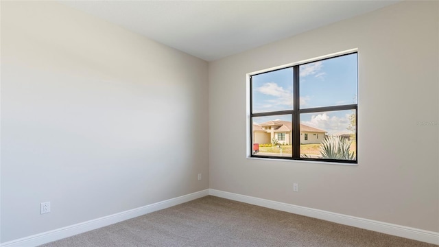 view of carpeted empty room