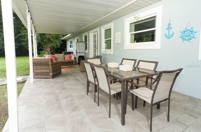 view of patio / terrace featuring outdoor lounge area