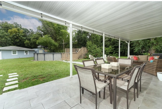 view of patio / terrace featuring an outdoor hangout area