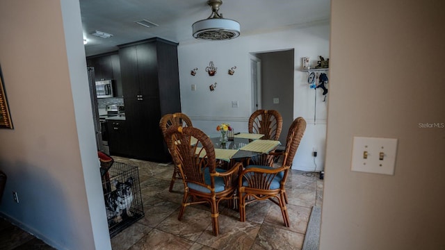 view of dining space