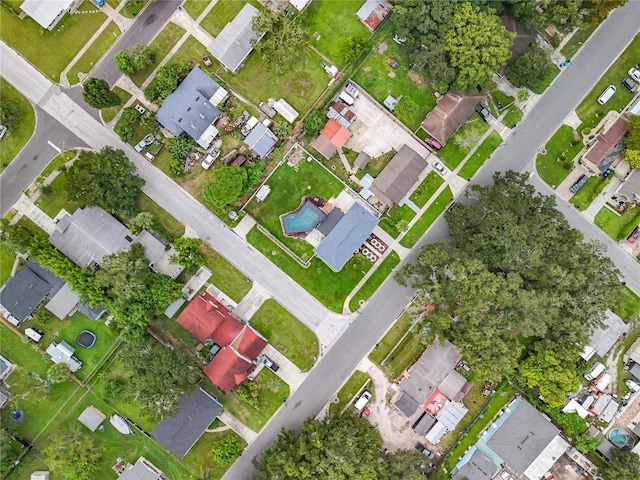 bird's eye view with a residential view