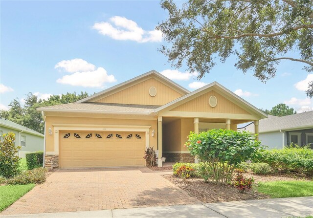 view of front of home featuring a garage