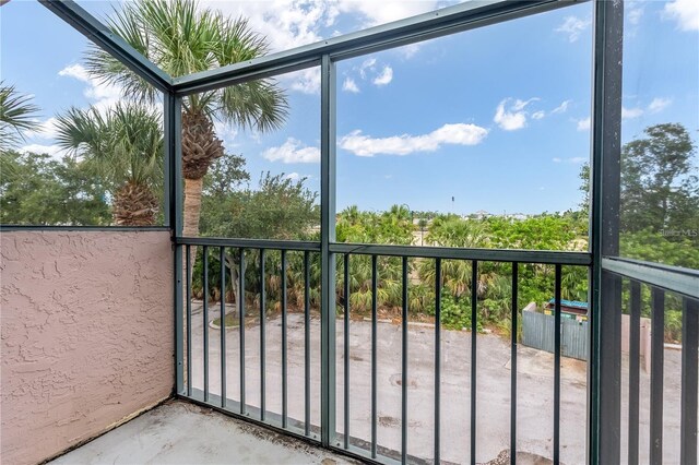 view of balcony