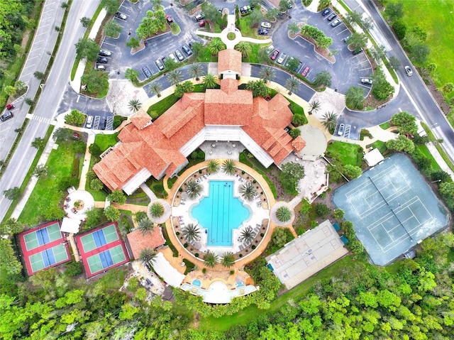 birds eye view of property