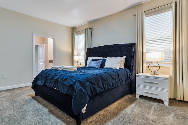 bedroom with carpet floors