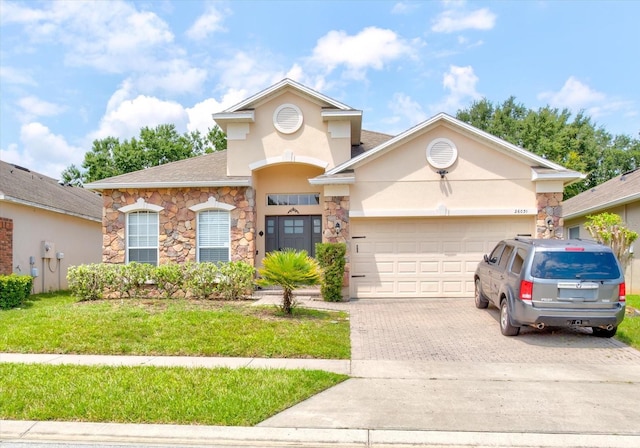 front facade featuring a garage