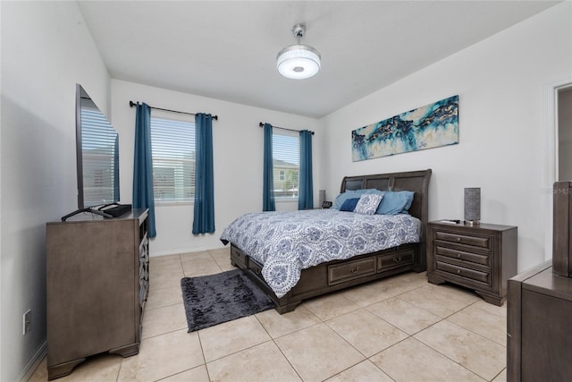 view of tiled bedroom