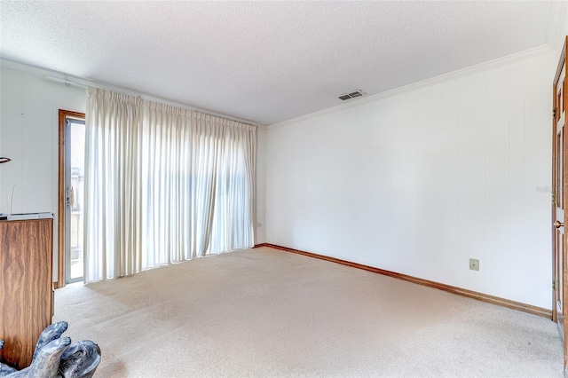 1546 Stormway Ct, Apopka, FL 32712 - unfurnished room with plenty of natural light, a textured ceiling, carpet, and ornamental molding