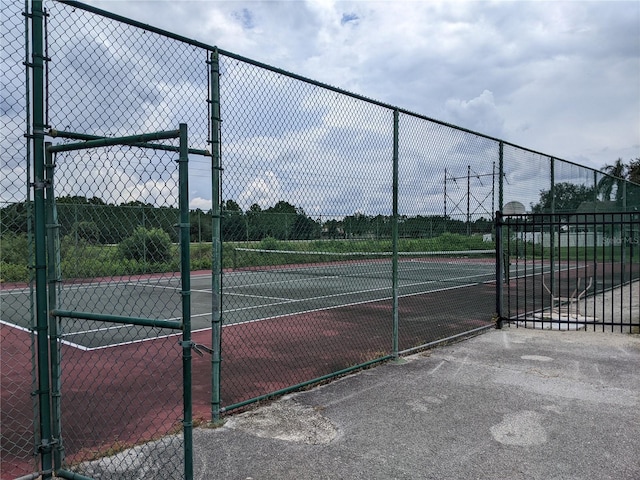 view of tennis court